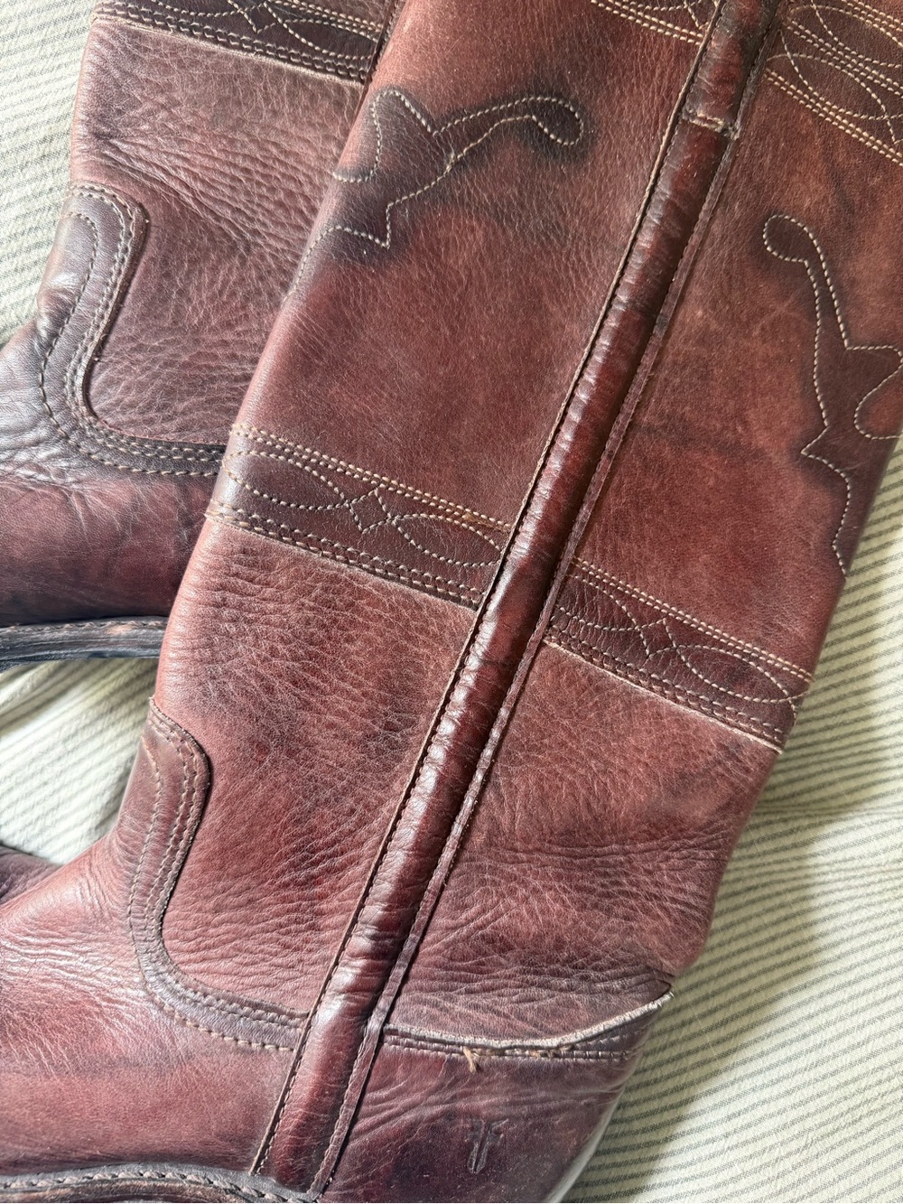 Brown Leather Frye Boots - Picture 2 of 8